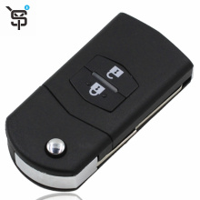 High quality black M5 Flip Remote Key with 2 Button car remote key for Mazda 434MHZ 4D63 chip inside